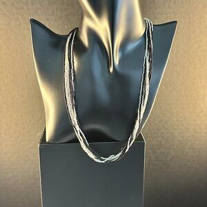 🇮🇹 Linea Italia 18” Sterling Silver Multi-Strand Necklace – Handcrafted Italy
